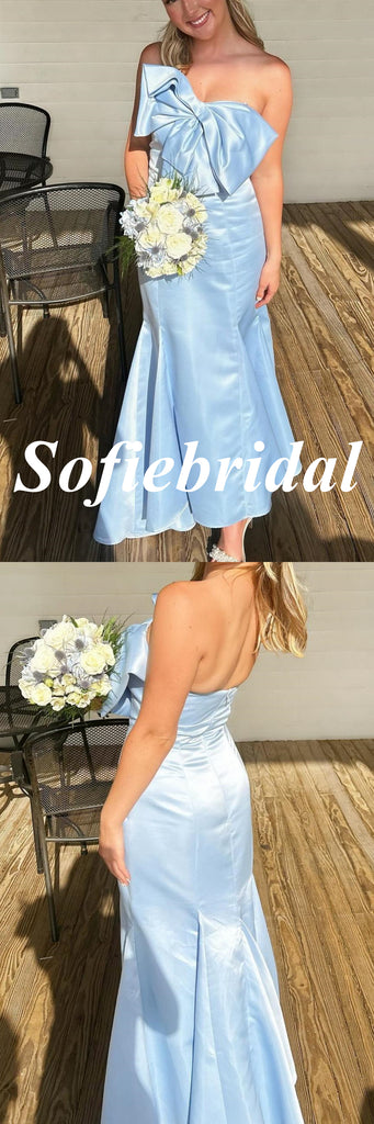 Sexy Soft Satin Sweetheart Sleeveless Mermaid Maxi Prom Dress, PD01156