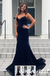 Sexy Spaghetti Straps V-Neck Sleeveless Mermaid Maxi Prom Dress, PD01149