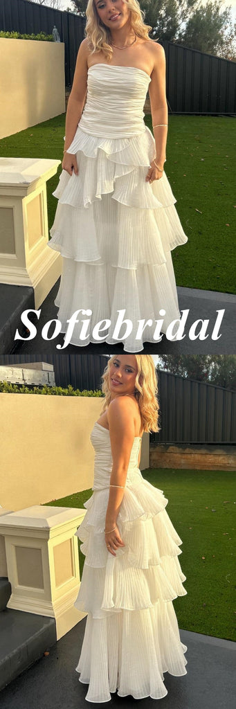 Sexy Sweetheart Sleeveless A-Line Maxi Prom Dress, PD01158