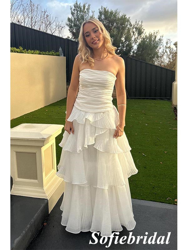 Sexy Sweetheart Sleeveless A-Line Maxi Prom Dress, PD01158