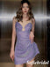 Sparkly Spaghetti Straps A-Line Mini Dresses/ Homecoming Dresses, HD0231