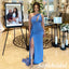 Sexy Soft Satin One Shoulder Sleeveless Side Slit Mermaid Floor Length Bridesmaid Dresses, SFWG00606