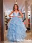 Shiny Satin And Tulle  Sweetheart A-Line Lace Up Back Long Prom Dresses, PD0935