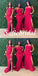 Mismatched Soft Satin Side Slit Mermaid Floor Length Bridesmaid Dresses, SFWG00570