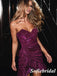 Shiny Special Fabric Sweetheart V-Neck Mermaid Mini Dresses/ Homecoming Dresses, HD0232