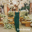 Sexy Soft Stin Halter Sleeveless Mermaid Floor Length Bridesmaid Dresses, SFWG00528