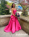 Sweety Satin Sweetheart A-Line Long Prom Dresses, PD0936