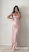 Sexy Soft Satin Spaghetti Straps Sleeveless Mermaid Floor Length Prom Dress, PD01062