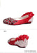 Fashion Sparkly Crystal Flat Heels Pointed Toe Rhinestone Wedding Bridal Shoes, S004