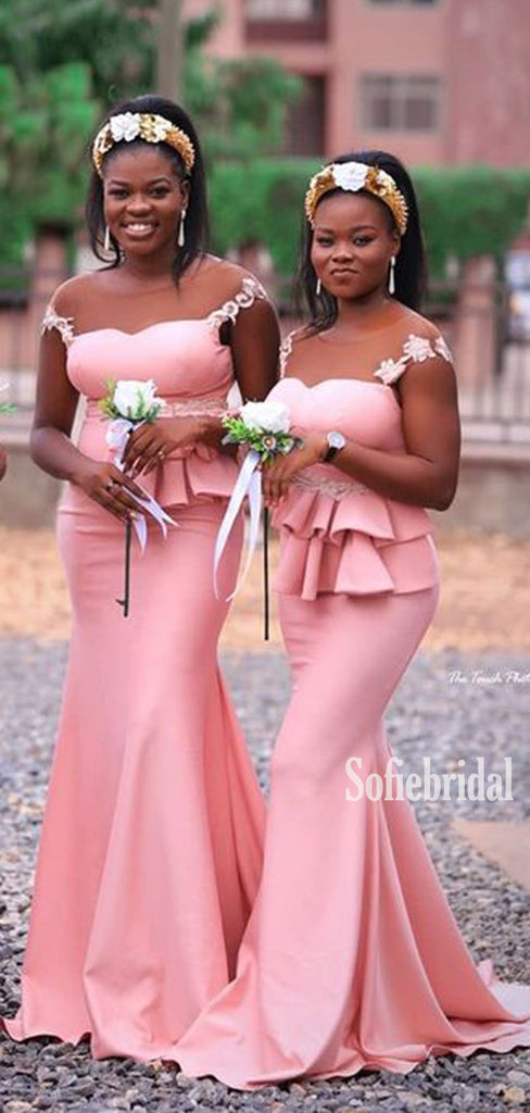 Sexy Spaghetti Straps Mermaid Cheap Bridesmaid Dresses,SFWG00341