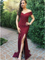 Off Shoulder Mermaid Prom Dresses, Side Slit Prom Dresses, Cheap Prom Dresses, PD0604