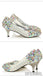 Popular Sparkly Crystal High Heels Pointed Toe White Wedding Bridal Shoes, S011
