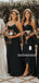 Mismatched Simple V-neck Long Bridesmaid Dresses Online,SFWG00393