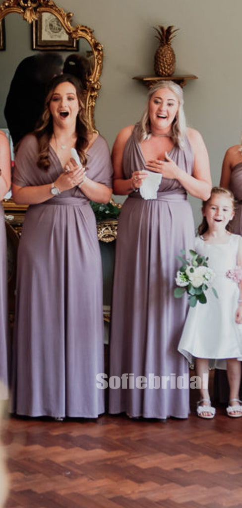 New Mismatched Floor-length Simple Long Bridesmaid Dresses Online,SFWG00395