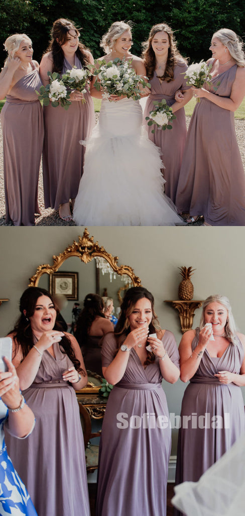 New Mismatched Floor-length Simple Long Bridesmaid Dresses Online,SFWG00395