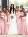 Simple Sweetheart Mermaid Long Bridesmaid Dresses,SFWG00397