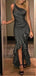 Popular One-shoulder Mermaid Prom Dresses With Ruffles, PD0090