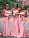 Sexy Spaghetti Straps Mermaid Cheap Bridesmaid Dresses,SFWG00341