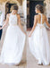 High Neck Lace Long Sheath Simple Design Wedding Party Dresses, WD0089