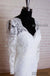 Long Sleeve Lace V-back Sheath Elegant Wedding Party Dresses, WD0212