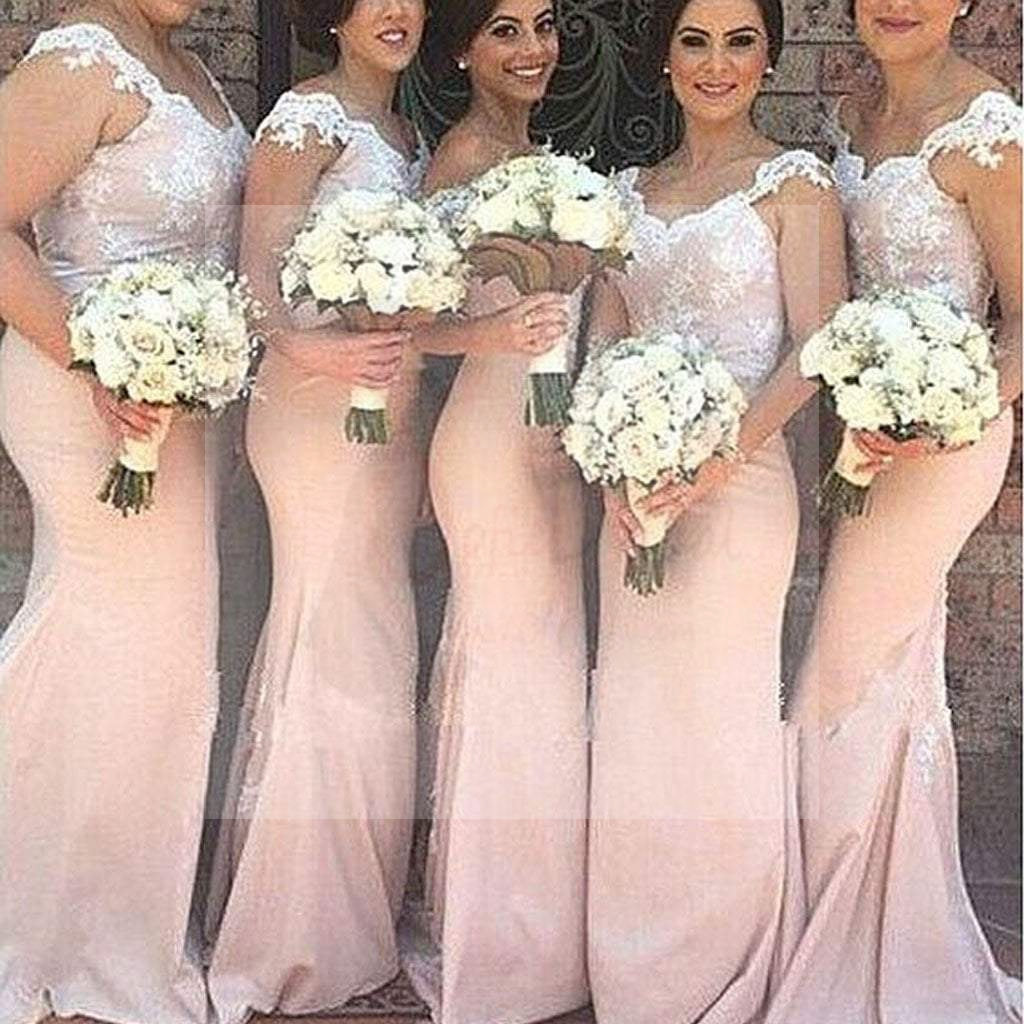 Charming Off Shoulder Lace Mermaid On Sale Sexy Long Wedding Guest Dresses, WG24