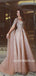 Luxury A-line Sweetheart Long Sleeces Beading Prom Dresses, PD0116