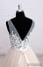 V Neck See Through A-line Cheap Wedding Dresses Online, WD355