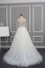 New Arrival Half Sleeve A-line Lace Tulle Zip Up Wedding Dresses, Popular Bridal Gown, WD0235