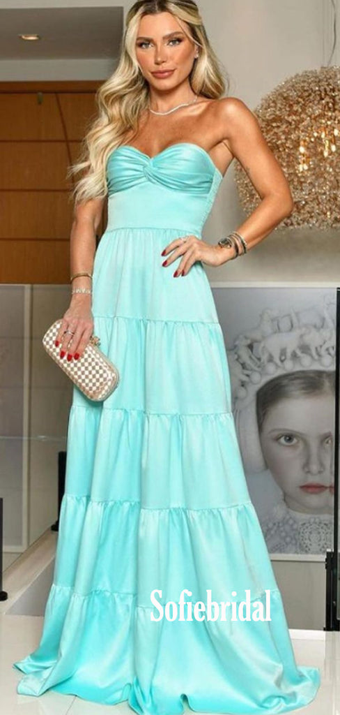 Sexy Sweetheart Simple Long Prom Dresses,SFPD0094