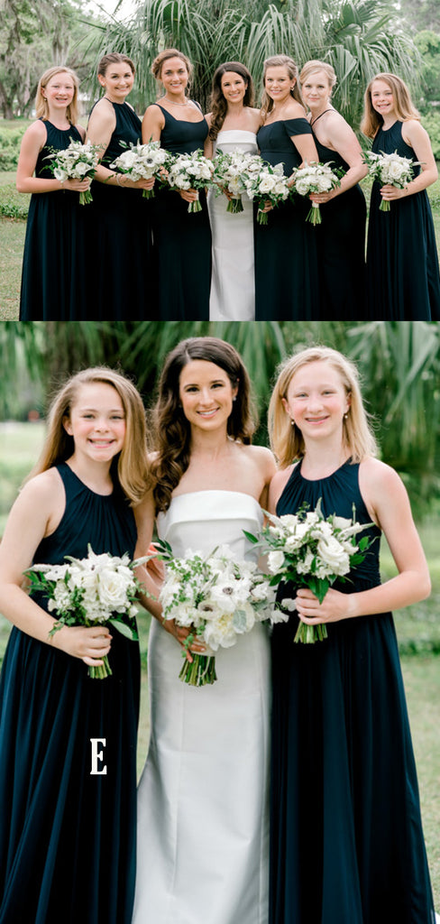 Mismatched Floor-length Simple Mermaid Cheap Bridesmaid Dresses,SFWG00369