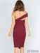 Sheath One-shoulder Simple Train Homecoming Dress With Split, HD0144