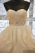 Strapless Organza A-line Ruffle Custom Wedding Dresses Online, WD358
