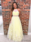 Halter Tulle Prom Dresses, Floral Prom Dresses, Long Prom Dresses, Cheap Prom Dresses, PD0639