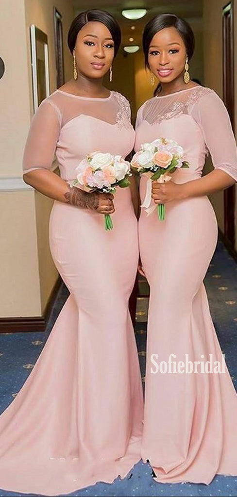 Mermaid Sweetheart Simple Floor-length Cheap Bridesmaid Dresses,SFWG00360