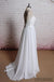 Simple Backless Lace Spaghetti Straps Cheap Beach Wedding Dresses Online, WD388