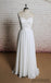 Simple Backless Lace Spaghetti Straps Cheap Beach Wedding Dresses Online, WD388