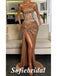 Sexy Sequin Sweetheart Sleeveless Side Slit Mermaid Long Prom Dresses,SFPD0726