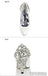 Women's Sparkly Crystal High Heels Pointed Toe White Wedding Bridal Shoes, S006