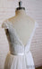 Lace Cap Sleeves V Neck Cheap Beach Wedding Dresses Online, WD375