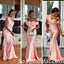 Sexy Soft Satin Mermaid Floor Length Bridesmaid Dressses With Applique, SFWG00455
