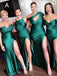 Mismatched Emerald Green Mermaid Cheap Bridesmaid Dresses Online,BD2026