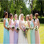 Chiffon Sleeveless Pleats A-line Floor Length Long Bridesmaid Dresses,SFWG00404