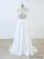 Spaghetti Straps Lace Beaded Cheap Beach Wedding Dresses Online, WD377