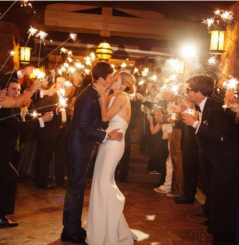 Round Neck Sleeveless 2 pieces Organza Satin Long Mermaid Wedding Dresses, WD0092