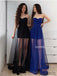 Sweetheart Floor-length Simple See-though Long Prom Dresses, PD1057