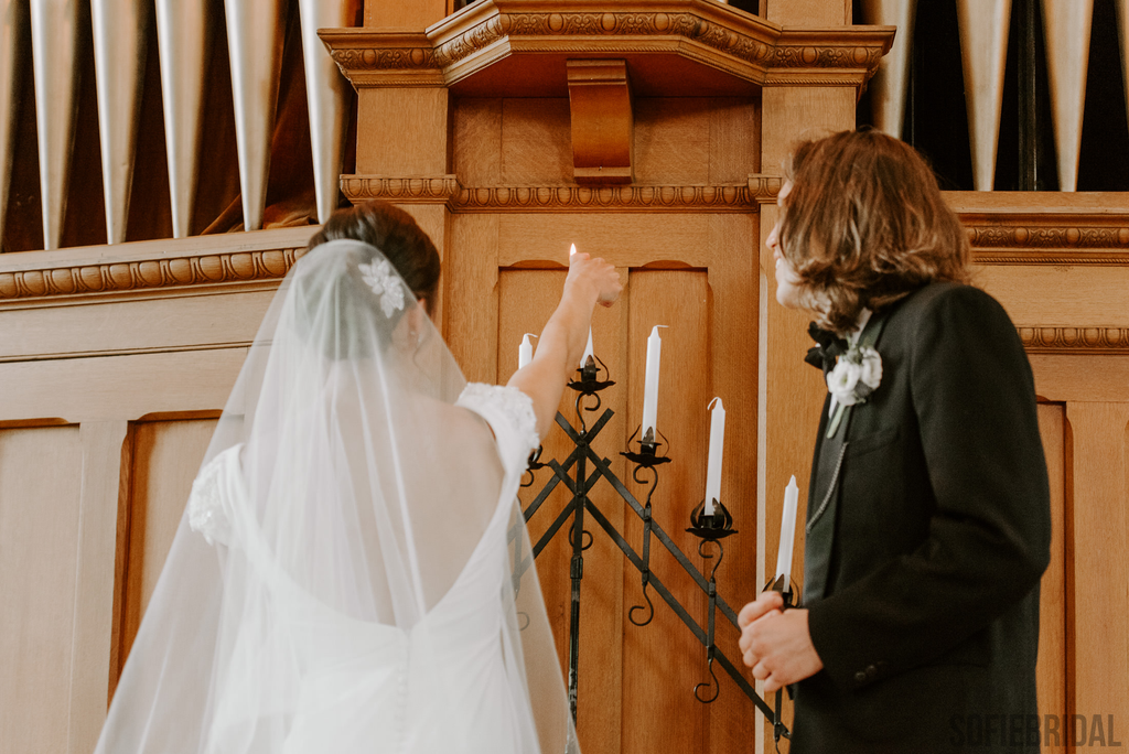 Mermaid V-neck Short Sleeves Backless Wedding Dresses With Train, WD0485