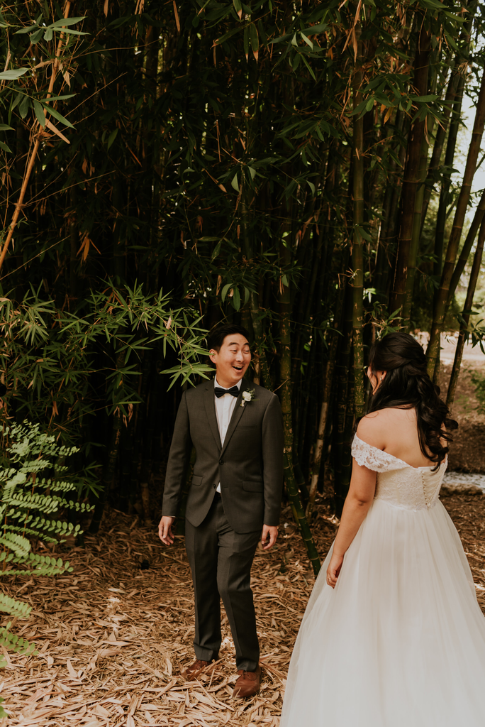 A-line Off-shoulder Lace Top Long Tulle Wedding Dresses, WD0495