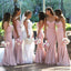 Mermaid Sweetheart Long Satin Bridesmaid Dresses With Satin, BD1031