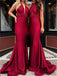 Simple Convertible Long Mermaid Prom/Bridesmaid Dresses, PD0866