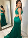 One Shoulder Prom Dresses, Side Slit Prom Dresses, Mermaid Prom Dresses, PD0690